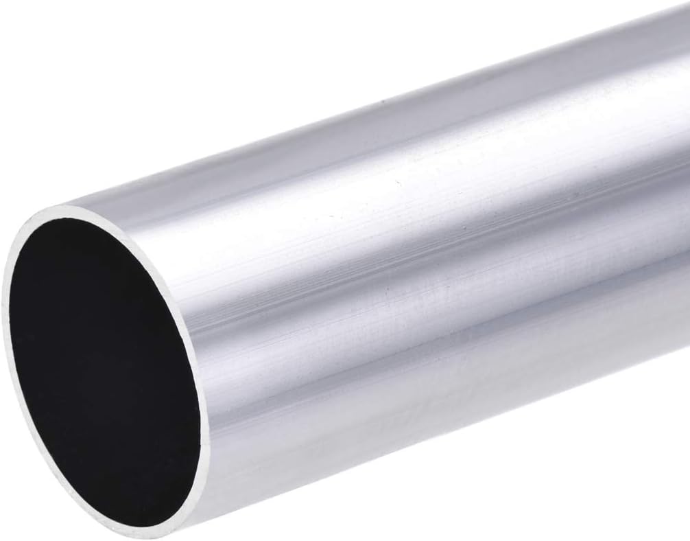 sourcing map 6063 Aluminum Round Tube, 28mm OD 26mm Inner Dia 300mm Length Seamless Straight Tubing, Silver, 28 x 26 x 300mm - Image 4