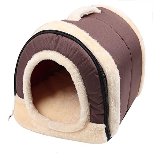 Deboc 1Pc Pet Dog Bed House Kennel Dual-Use Washable Mat Pad Puppy Warm Soft Cushion (L)