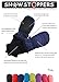 SnowStoppers Kid's Waterproof Stay On Winter Nylon Mittens Extra Small / 6-18 Months Navy Blue