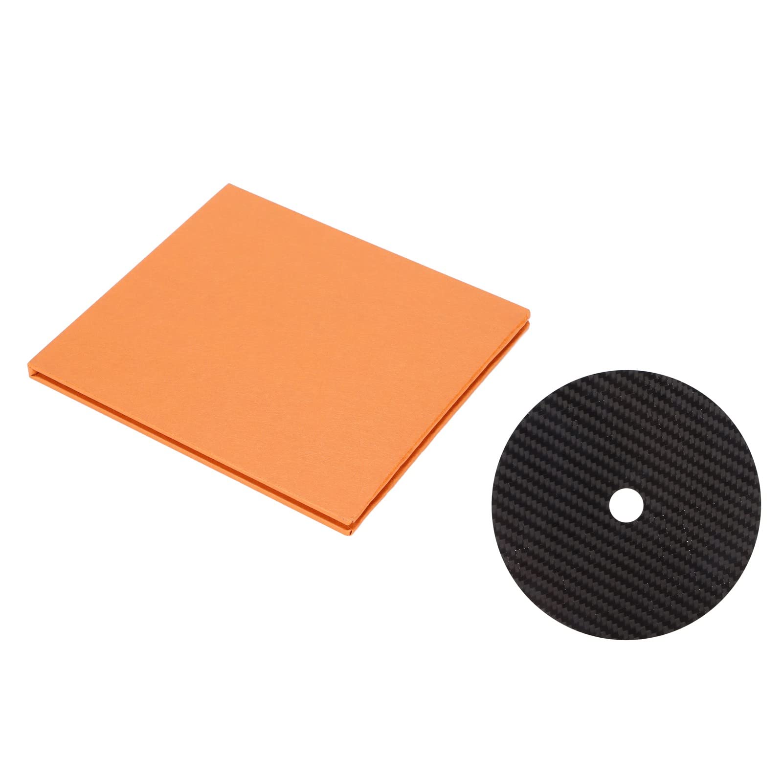 CD DVD Stabilizer,Carbon Fiber 0.2mm Tuning Mat Disc Stabilizer for Top Tray Player, for All Top Loading and Tray Loading CD Players,for Minimizing Disc Vibration and Resonance During Playback (black)