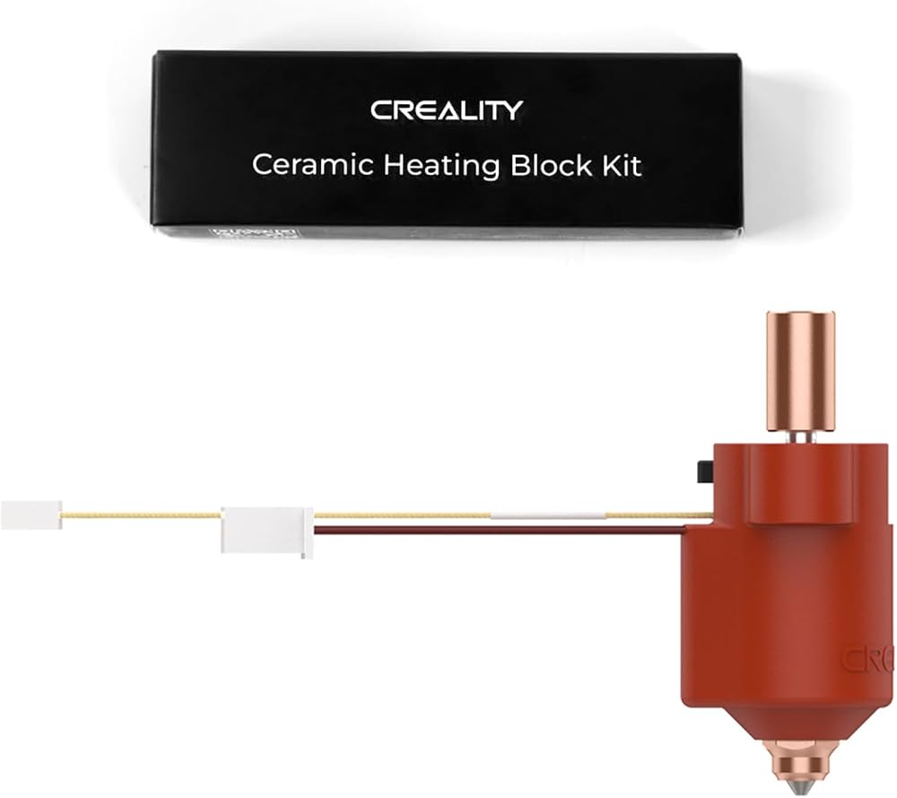 Creality K1 Max Ceramic Heating Block Kit Copper Alloy Steel Heat Break High
