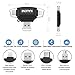 KALENI SD Card Reader,Memory Micro SD Card Reader USB Type C Adapter Viewer for iPhone iPad Android Mac - Supports Lightning Micro USB Type C 4 in 1 (Black)