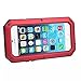 Mangix iPhone 8 Plus Case,iPhone 7 Plus Case,Built-in Glass Metal Extreme Shockproof Heavy Duty Cover Shell Case Full Body Protection for Apple iPhone 8 Plus/7 Plus (Red)