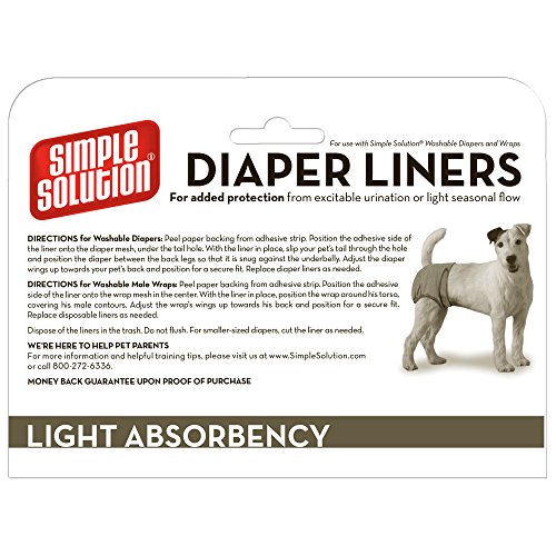 Simple Solution Disposable Liners Light Absorbency, 22 Count