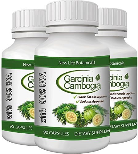 Garcinia Cambogia 90% HCA - 3 Pk - Clinically tested ingredients - 90 day Satisfaction Guarantee! by NewLifeBotanicals