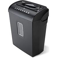 Aurora AU608MB High-Security 6-Sheet Micro-Cut Paper Credit Card Shredder with 3.5-Gallon Wastebasket, 4-Minute Continuous Ru