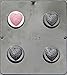 Filigree Heart Oreo Cookie Sandwich Chocolate Candy Mold Valentines 1647
