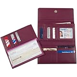 Access Denied RFID Blocking Womens Leather Wallet and RFID 6 Card Checkbook Cover Holder