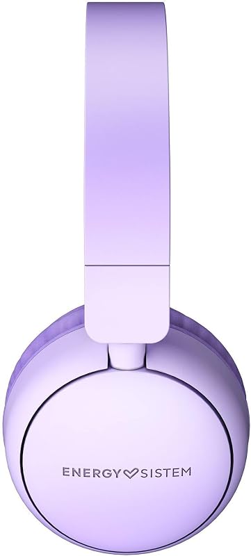 - Auriculares de Diadema (Plástico 100% Reciclado, Cable extraíble, Micrófono, Asistente de Voz) - Blanco (Lavender)