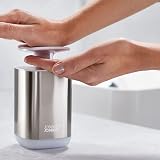 Joseph Joseph Presto Hygienic Soap Pump Dispenser, White/Stainless Steel view 4