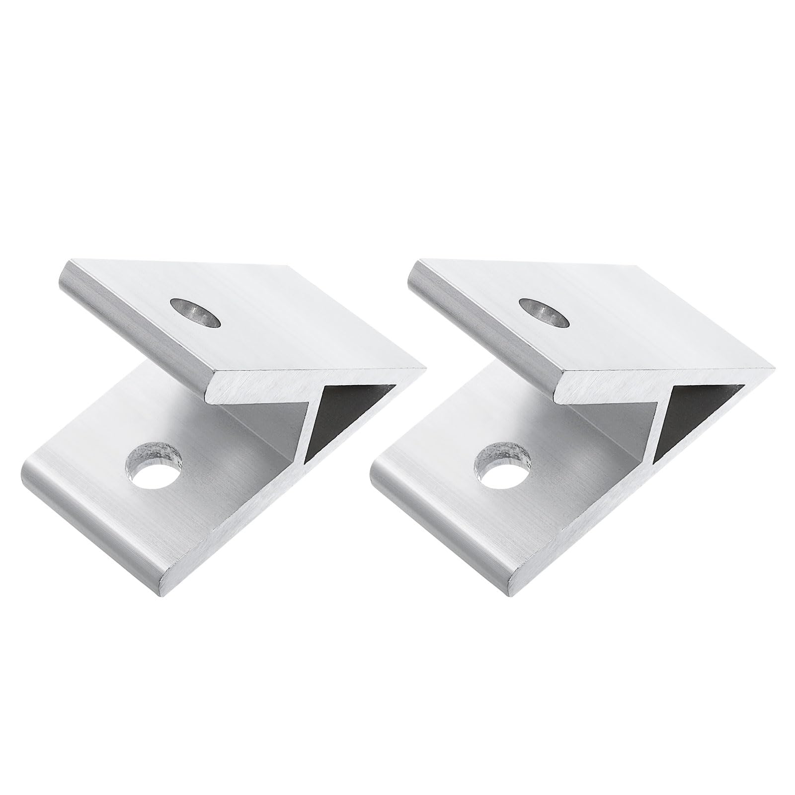 uxcell 2Pcs 45 Degree Angle Aluminum Profile Corner Brackets, Corner Brace Joint Connectors for 4040 Series (Silver Tone)