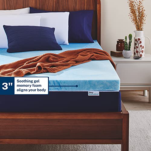 Sleep Innovations 3 Inch Cooling Gel Infused Memory Foam Mattress