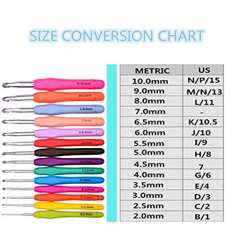 3 Crochet+Ergonomic+Needles+Arthritic+Aluminum