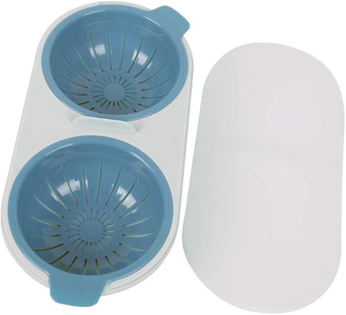 Cozedor de Ovo para Micro-Ondas 23 cm OIKOS, Azul