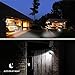 Solar Spotlights, Roleadro 2-in-1 Watwerproof 4 LED Adjustable Wall / Landscape Solar Lights Outdoor Wireless Security Lighting Auto On/Off for Patio Yard Garden Lawn (2 Pack)