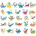 DECOWALL DS-8033 A-Z Dinosaur Alphabet (Small) Kids Wall Stickers Decals Peel and Stick Removable for Nursery Bedroom Living Room Art murals Decorations