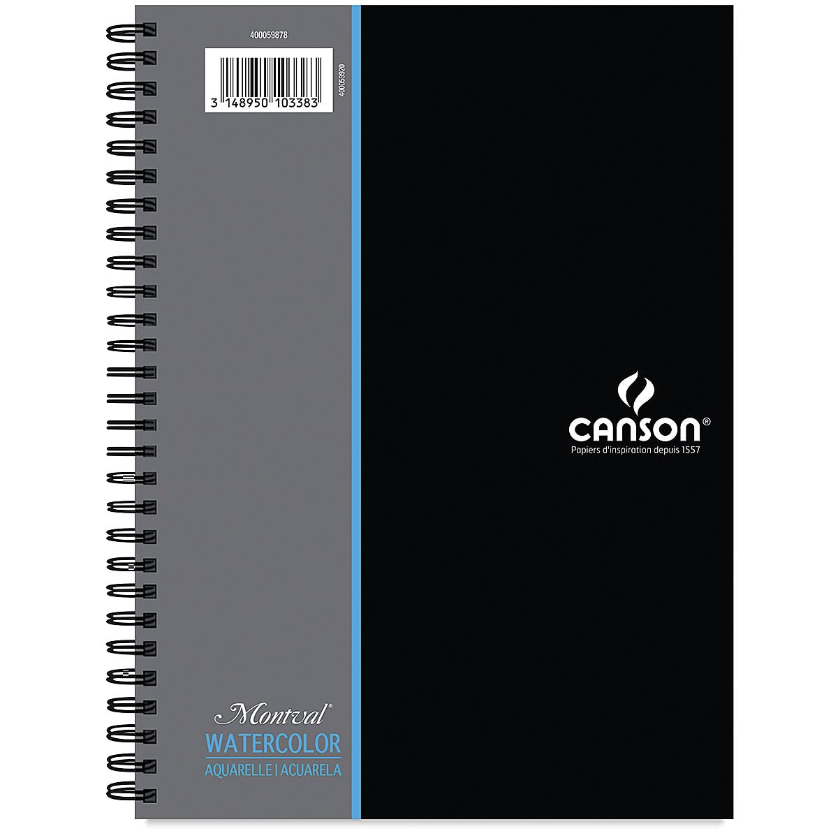 Canson Artist Series Watercolor Paper, Wirebound Pad, 5.5x8.5 inches, 20 Sheets (140lb/300g) - Artist Paper for Adults and Students - Watercolors, Mixed Media, Markers and Art Journaling