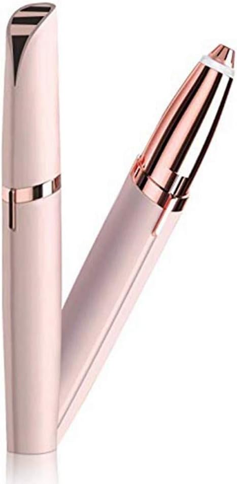 Eyebrow Trimmer for Women Eyebrow Removal Electric Painless Hair Remover Rose Gold(Battery Not Include)