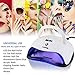 LuxeUp 80W UV LED Nail Gel Polish Curing Lamp | Professional Upgrade Design Dual Nail Art Light Set with Motion Detector Fast Dryer Technology