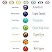 BESKIT Men Women 8mm Lava Rock 7 Chakras Essential Oil Diffuser Beads Bracelet Braided Rope Healing Gemstone Beads Yoga Bracelet Bangle (4 Pcs Bracelet Set)