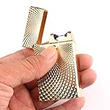 DROK Windproof Flameless No Gas 2.0 USB Charging Cigarette Lighter, Small Diamond Pattern Rechargeable Electronic Cigar Lighter as the Presents