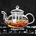 Tortoise I.T. 1000ml Clear Glass Teapot with Glass Infuser and Glass Lid for Tea Leaf Loose Tea 33.8oz