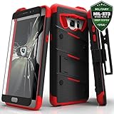 Samsung Galaxy Note 7 Case, Zizo Bolt Cover with [.33m 9H Tempered Glass Screen Protector] Included [Military Grade] Armor Case Kickstand Holster Belt