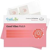 PatchAid Good Vibes Mood Support Patch | Natural Dopamine &amp; Serotonin Boost with Lion&rsquo;s Mane &amp; Rhodiola, Helps to Remove Brain Fog &amp; Lift Your Mood, 30 Day Supply