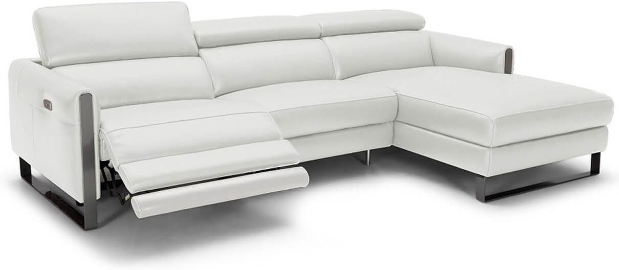 Amazon Com Vella Italian Leather Motion Right Facing Sectional