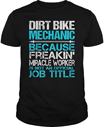 Elestica Man's Dirt Bike Mechanic simple t-shirt XL