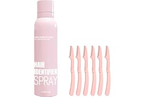 BeiBreeze 2025 NEW Hair Identifier Spray for Face Shaving, Dermaplaning Tool,Skin Dermaplaning Spray for Women With 6 Face Razors