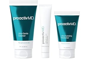 Proactiv MD 3-Step Routine, Ultra-Gentle Face Cleanser, 0.1% Adapalene Gel Treatment, Ultra-Hydrating Moisturizer, 30-Day Acne Treatment Kit