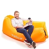 Vellow Inflatable Lounger, Hangout Lazy Bag, Blow-Up Air Couch, Sofa, Hammock With Carry Bag & Bottle Opener For Camping, Beach & Pool Parties, Home