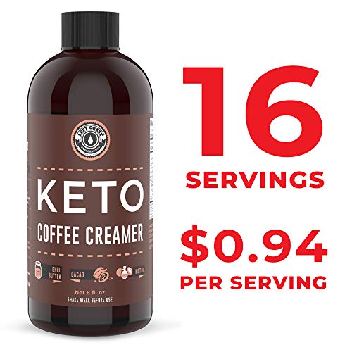 Keto Creamer with MCT Oil, Farm Fresh Ghee, Cocoa Butter, Coconut Oil 8oz. Unsweetened. Must Be