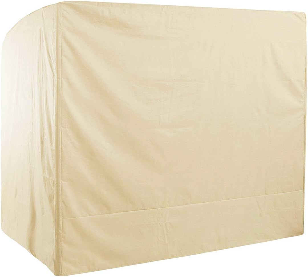 Outdoor 3 Triple Seater Hammock Patio Swing Chair Cover, Water-Resistant, All Weather Protection, Beige Color : Garden & Outdoor