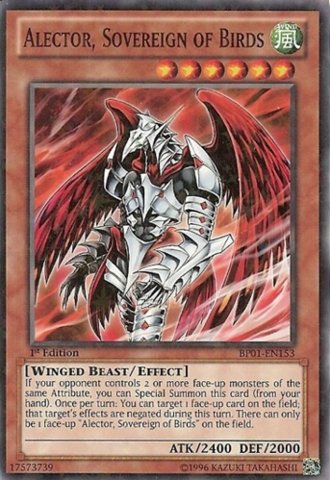 Yu-Gi-Oh! - Alector, Sovereign of Birds (BP01-EN153) - Battle Pack: Epic Dawn - 1st Edition - Starfoil Rare