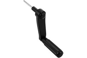 QUMIIRITY Height Adjustable Desk Crank Handle 6Mm Hex Shank Manual Lift for Study Table Black