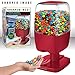 SHARPER IMAGE Motion Activated Candy Dispenser for Small Gumballs, Nuts, Snacks, Touchless Hands-Free Sensor Detector Easy Fill Treat Canister for Kids/Adults, Battery Operated for Home/Office (Red)