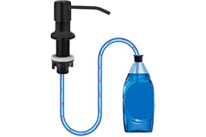 Soap Dispenser for Kitchen Sink, Countertop Soap Dispenser Pump, 47" Silicone Extension Tube Connect to The Soap Bottle Direc