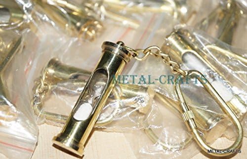 Key Rings Antique Brass Sand Timer Kids Toys Vintage Car Key Chain Lot OF 10