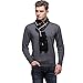 Ysiop Men Wool Scarf Knit Stripe Plaid Scarves