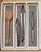 KD Organizers 3-Slot Organizer Tray for Kitchen Utensils and Accessories: Dividers for kitchen, bathroom, desk, dresser or junk drawers