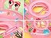 UClever Baby Inflatable Pool Float Infant Crab Seat Boat Swim Ring with Handles (Pink)
