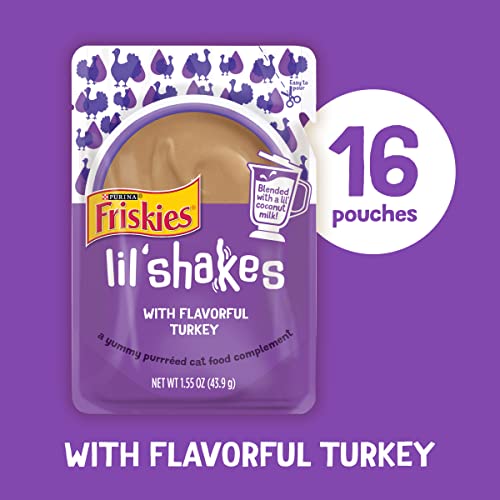 Purina Friskies Wet Pureed Cat Food Topper, Lil' Shakes With Flavorful