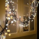YMing LED String Lights 400 LEDs Room Decorative Lights - Indoor Outdoor String Lights - Globe String Lights - Season Decor Fairy Lights for Party Wedding Garden Holiday (Warm White + White)