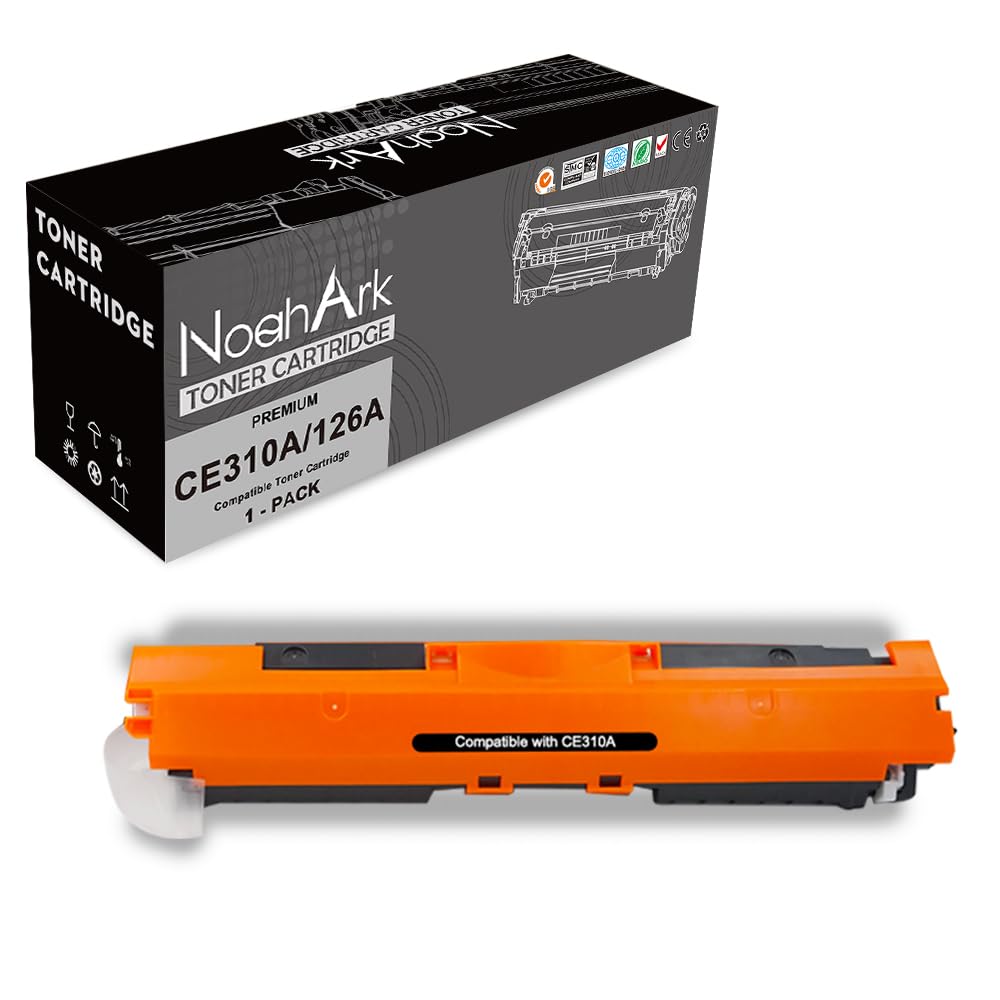 NoahArk Compatible for HP 126A (CE310A) Toner Cartridge Replacement for LaserJet CP1025 CP1025nw CP1020 M175a M175nw Pro 100 MFP M175a M175nw M275 TopShot M275a M275nw Printer (1 Black)