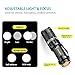 Flashlights, Hausbell 7W Mini LED Flashlight with Magnet Base (2pack)