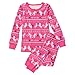 Gymboree Girls' Big Pink Unicorn Fairisle Sleep Set