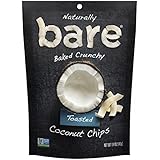 Bare Natural Coconut Chips, Toasted, Gluten Free + Baked, Single Serve Bag - 1.4 Oz (12 Count)