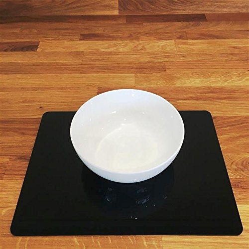 Super Cool Creations Placemats - Rectangular - Black - 4 Set - Large